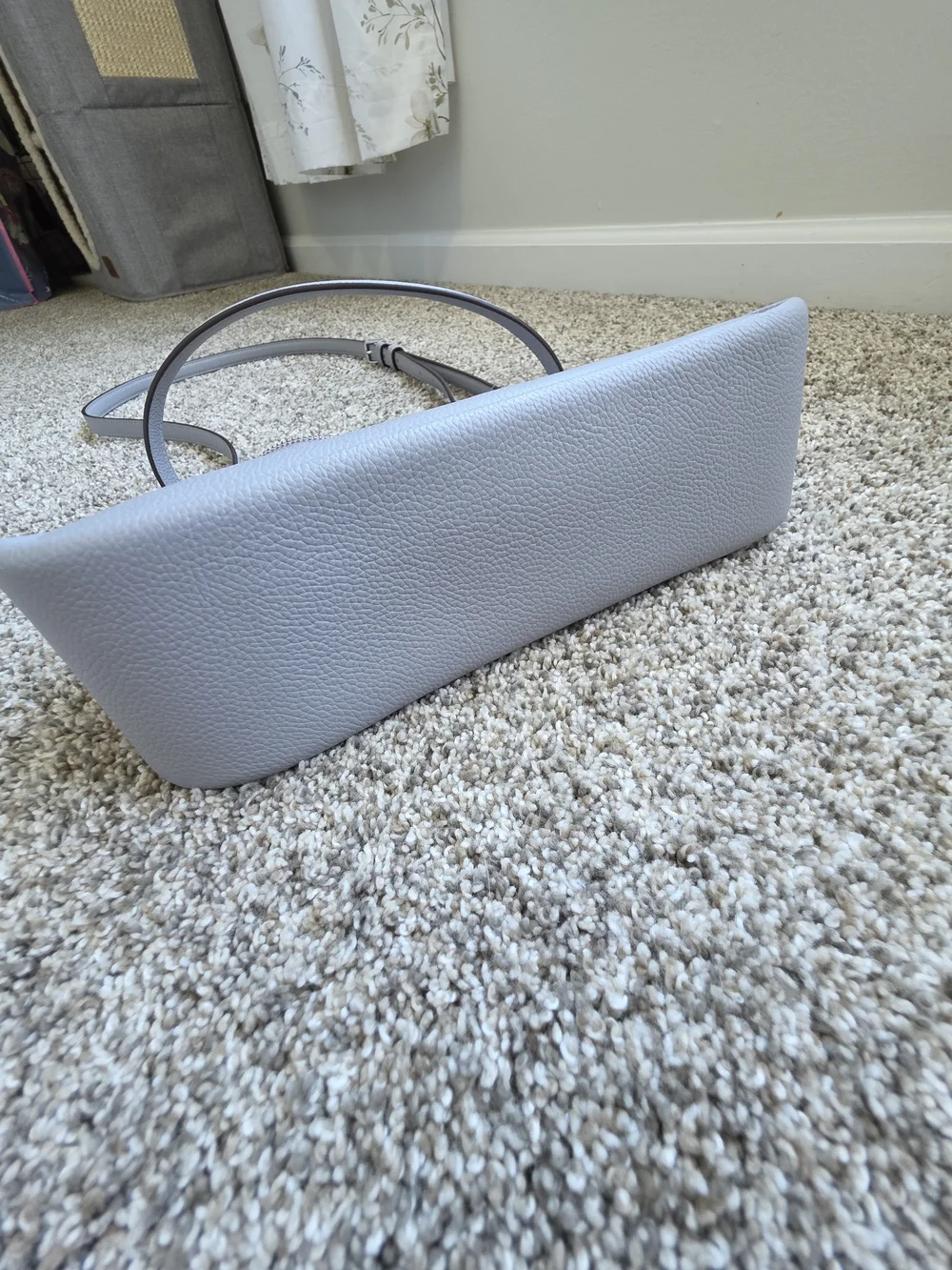 Kate Spade Pebbled Leather Crossbody Bag in Light Gray